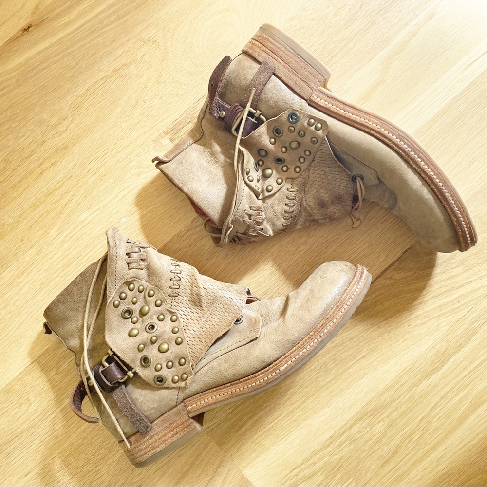 A.S.98 | Riverbed Embellished Combat Boots